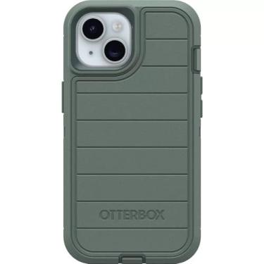 Imagem de OtterBox Capa para iPhone 16e (apenas) - Série Defender - Forest Ranger (verde) - Apenas capa - Robusto e durável - com proteção de porta - Proteção de defesa microbiana