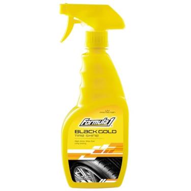 Imagem de Formula 1 Ouro preto, brilho de pneu de longa duração restaura a cor preta brilhante para acabamento de borracha e plástico, resistente à água com proteção UV, 473 g