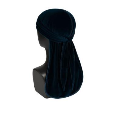 Imagem de Bandana Durag De Veludo Para Waves Rapper Trap Estiloso 360 - Barbersh