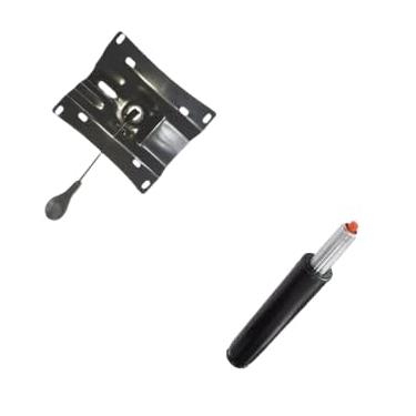 Imagem de Kit de Pistão a Gás e Flange Universal para Cadeira de Escritório, Base Giratória, 28-35cm