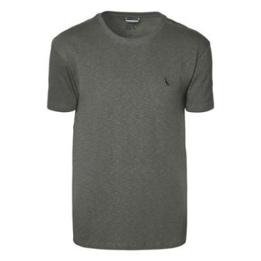 Imagem de Camiseta Reserva Regular Frame Masculina Cinza Escuro-Masculino