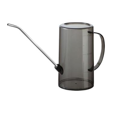 Imagem de Ioensy a rega lata para abrigar flores de plantas com marcas de medição leves para o equipamento de rega do escritório em casa, alça ergonômica, 1500ml Cinza
