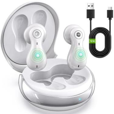 Imagem de Fones de ouvido de tradução em tempo real 144 idiomas dispositivos de tradução 99% precisão 4 microfones tradutor fones de ouvido off-line on-line negócios viagem estudo iOS Android (branco pérola