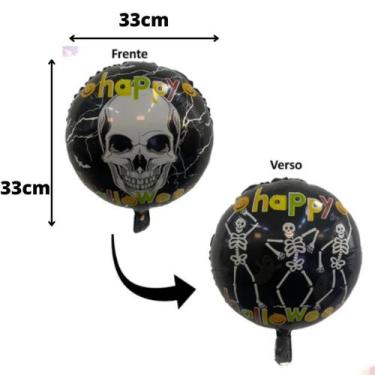 Imagem de Balão Metalizado Halloween Para Decoracao Baloes Para Festa Dia Das Br