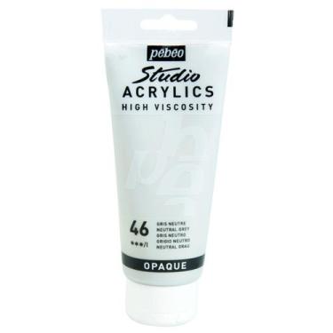 Imagem de Tinta Acrílica Pébéo 100ml 46 Neutral Grey