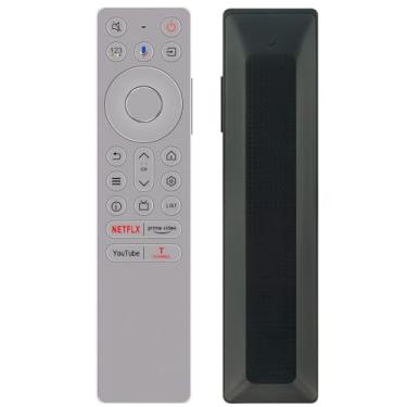 Imagem de Controle remoto de voz RC933 FUB1 substituído adequado para TCL Mini LED Smart Android TV Q10B, com função de voz