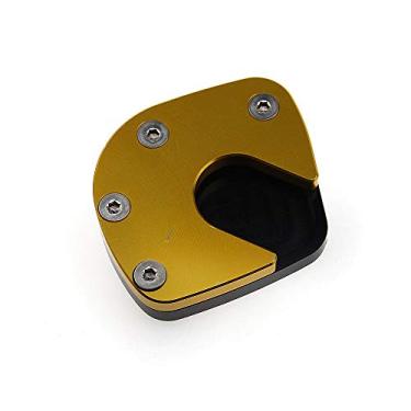 Imagem de Acc-Creativity Suporte de pé de motocicleta com ampliador lateral para placa de extensão compatível com Honda NC750X 2017-2019 (dourado)