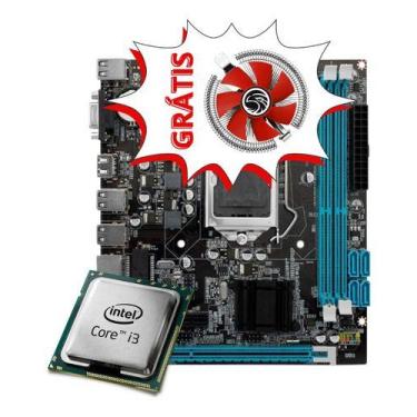 Imagem de Kit Pc Placa Mãe H61 Processador I3-2100 + Air Cooler Grátis - TWO BRO