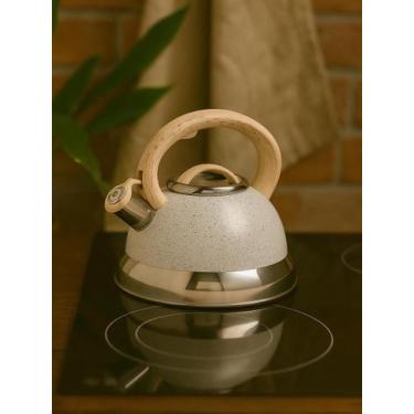 Imagem de Chaleira Indução Com Apito Brinox Roma Vanila 2,7 Lts, Vanilla, 2,7L
