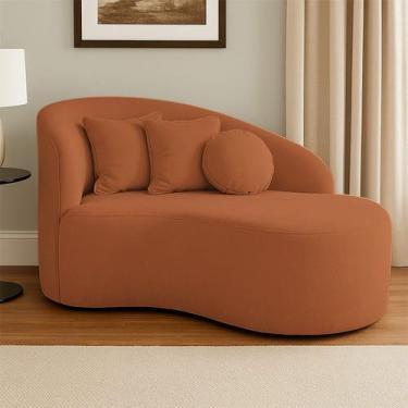 Imagem de Sofá Orgânico Curvo Feijão Divã Bouclé Confortável Resistente Para Sal