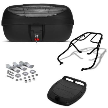 Imagem de Baú 45 Litros Para Motos + Bagageiro Biz 100 1998 À 2005 Pro Tork , CR