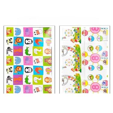 Imagem de Tatame Infantil，Almofada de Aquecimento Infantil 200cm X 150cm X 8mm, Borracha Dupla Face, Almofada de Bebê Espessada de 10mm(Parque 200x150x6mm)