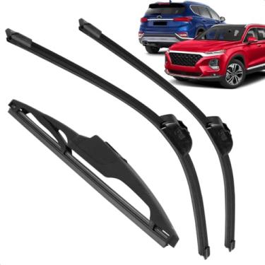 Imagem de Kit Completo 3 Palhetas Limpador Parabrisa Silicone Santa Fe 2020