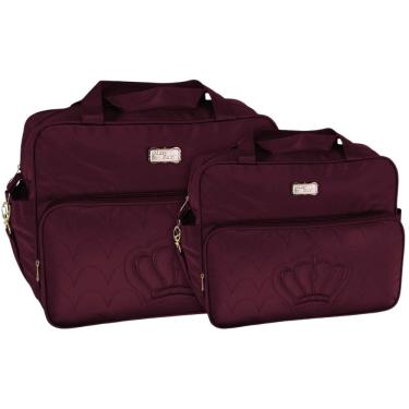 Imagem de Kit Bolsas Maternidade Baby Royal Vinho