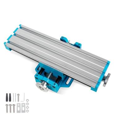 Imagem de RATTMMOTOR Torno deslizante de eixo XY multifuncional BG-6880 Braçadeira de bancada de trabalho para fresadora cruzada, eixo X - 54 mm, eixo Y - 194 mm, liga de alumínio para fresadora e furadeira