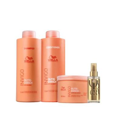 Imagem de Wella Nutri-Enrich Sh 1000ml + Cond 1000ml + Masc 500ml + Oleo 100ml -