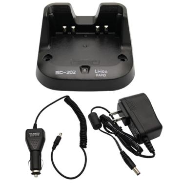 Imagem de BC-202 Carregador rápido DC 12 V/24V carregador de carro compatível com ICOM ID-31A ID-31E ID-51A ID-51E ID-52A ID-52E rádio BP-271 BP-272 BP-307 carregador de bateria