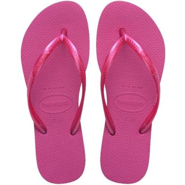Imagem de Chinelo, Havaianas, Feminino, Slim, 39 e 40, Rosa Gum