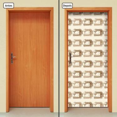 Imagem de Adesivo Decorativo de Porta - Máquina de Costura - 2041cnpt - Allodi