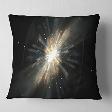 Imagem de Design Fractal Star Galaxy, sala de estar, sofá, almofada de alta qualidade + capa de almofada impressa em ambos os lados 66 cm x 66 cm