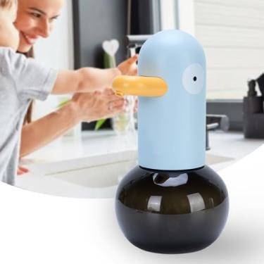 Imagem de Cffuvros Automatic Soap Dispenser Touchless, Limpeza Automática, 2 Velocidades Ajustáveis Recarregáveis, Dispensador de Sabão Manual 400ml para Cozinha Banheiro (Azul)