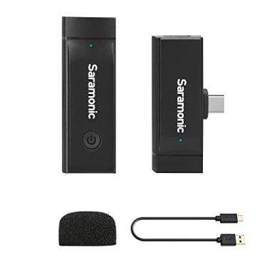 Imagem de Saramonic Microfone sem fio para Android, Blink GO-U1 microfone de lapela sem fio com cancelamento de ruído para dispositivos Samsung/LG/Pixel/Android tipo C, YouTube, Vlog, Facebook, transmissão ao