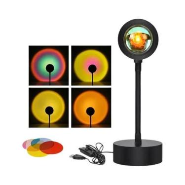 Imagem de Lâmpada De Projeção LED De 16 Cores Com Controle Remoto 360 graus Rota
