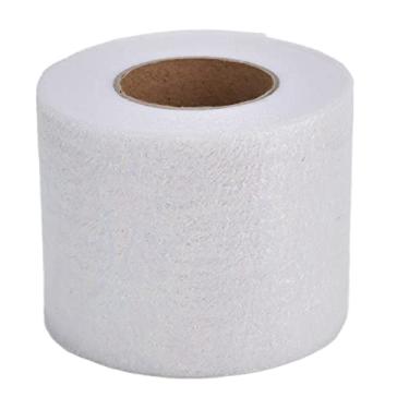 Imagem de Pssopp Tule Rolls Sequins Tulle Rolls Ribbons Color Gradient Christmas Band for DIY Homemade Kids Bow Hair Accessories Tule (Branco)