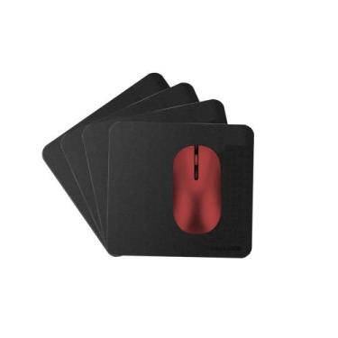 Imagem de Kit 10 Unid Mousepad Couro 20X20+ Porta Copos - Genertoy
