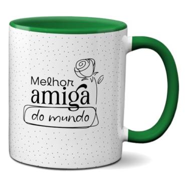 Imagem de Caneca Para Melhor Amiga Do Mundo Presente Amizade (Verde)