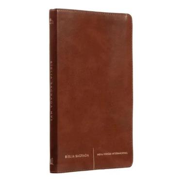 Imagem de 2X Bíblia Sagrada Slim Nvi - Capa Luxo Marrom, De Thomas Nel