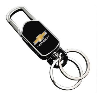 Imagem de Chaveiro Para Chevrolet Logo Colorida Giratório Corsa - P - Lualki Sto