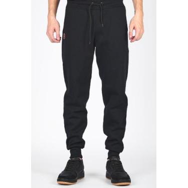 Imagem de Calça de Moletom Masculina Jogger Peluciada Grossa - Shenus, M, Preto
