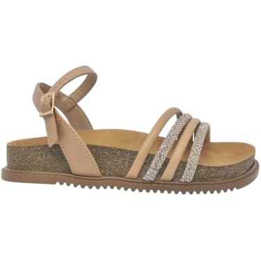 Imagem de Sandália Feminina Papete Casual Dia a Dia Passeio Trabalho Tiras com Strass Conforto Beira Rio 8523.118