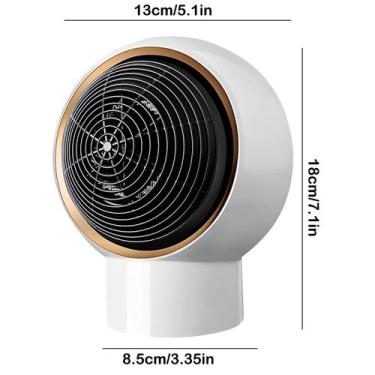 Imagem de Mini aquecimento elétrico portátil do radiador do ventilador do ventil