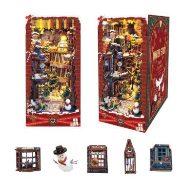 Imagem de Kit de casa em miniatura Book Nook IBOHEYE DIY com luz LED