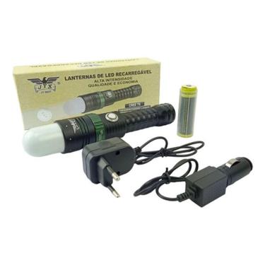 Imagem de Lanterna Recarregável Imã Led T6 Zoom Cob Alto Brilho