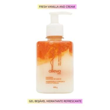 Imagem de Creme Hidratante Em Gel Beijável 300Ml Alleva Fresh Vanilla