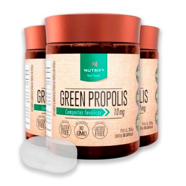 Imagem de Kit 3 Green Propolis Nutrify 60 Cápsulas + Porta Cápsulas