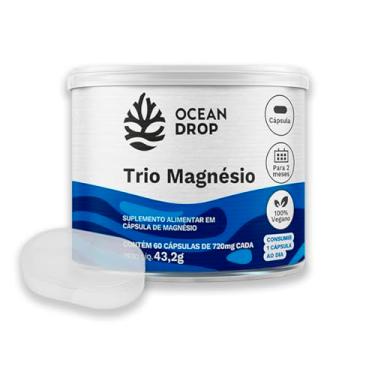 Imagem de Trio Magnésio Ocean Drop Vegano 60 Cápsulas | três magnésios |Bisglicinato, quelato, taurato