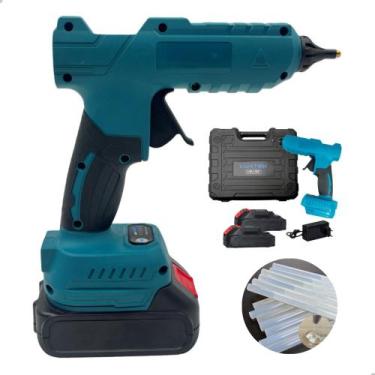 Imagem de Pistola De Cola Quente Profissional 21v portátil Sem Fio bateria recar