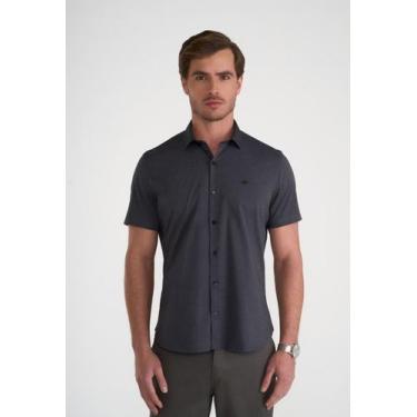Imagem de Camisa Manga Curta Docthos Slim Fil A Fil Liso, 003 preto, G