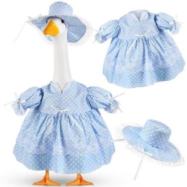 Imagem de Vestido Goose Outfit Aliceset 23" Blue Polka Dots Lolita
