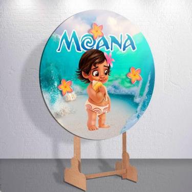 Imagem de Capas p/ Painel Sem Estrutura Redondo Baby Princesa Dos Mares Sublimad