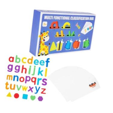 Imagem de JunZheHub Jogo de Soletração de Palavras com Letras de Madeira, Cartões Flash, Blocos de Correspondência Do Alfabeto Montessori Interativos E Práticos para O Ja