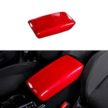 Imagem de BOLTRY Capa de apoio de braço para console central Honda Civic 2022 2023 2024 2025 para console central tampa decorativa vermelha