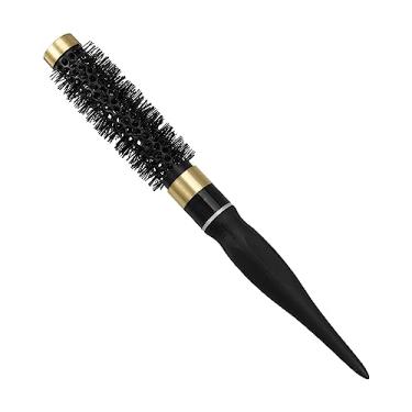 Imagem de Generic Escova de cabelo redonda nanocerâmica térmica, para secagem de cabelo, ferramenta de modelagem de cachos para homens e mulheres, preta, 20 mm