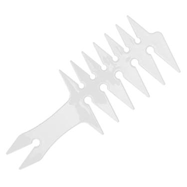 Imagem de Zhjvihx Pente de Cabelo, Pente de Dente Largo, de Dupla Face, Estável, Durável para Estilo de Cabelo Exclusivo para Homens, Uso a Longo Prazo para Modelagem de (Branco)