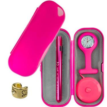 Imagem de Relogio Lapela Estojo Lanterna Fita Metrica Saude Enfermagem Medicina 