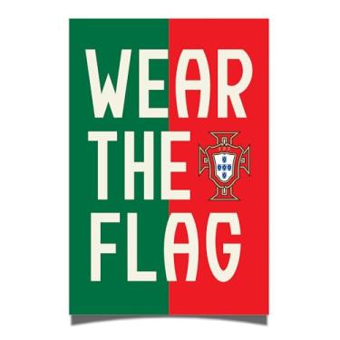 Imagem de Desert Cactus Pôster da Federação Portuguesa de Futebol de Portugal FPF Seleção das Quinas Futebol Futebol 28 x 43 cm Decoração de escritório Decoração Oficial Fan Gear (28 x 43 cm, Versão E)